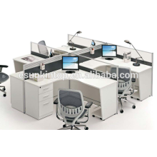 Calentar el escritorio moderno de la estación de trabajo de la oficina con la tapicería de la pantalla, favorable proveedor del mobiliario de la oficina (JO-7040)